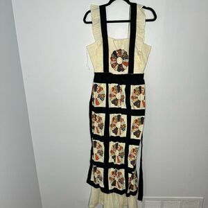 Vintage 70s quilted dress